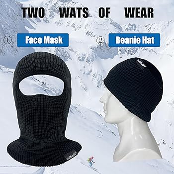 Fullsheild Merino Wool Balaclava Ski Mask Knitted Full Face